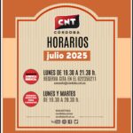 Horario apertura julio 2025